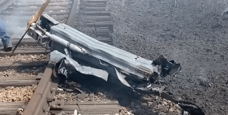 Изображение обломков БпЛА