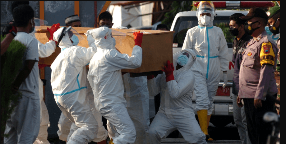 индонезия, врачи, умерший, коронавирус, фото