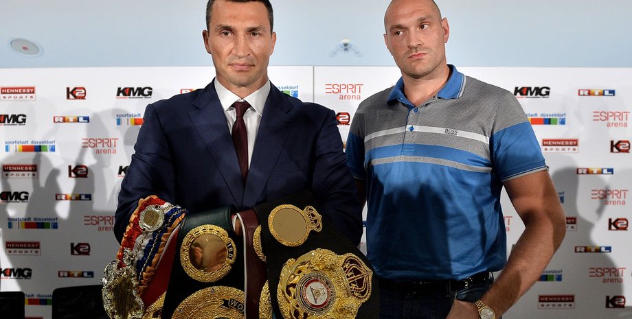 Владимир Кличко и Тайсон Фьюри / Фото: theweek.co.uk