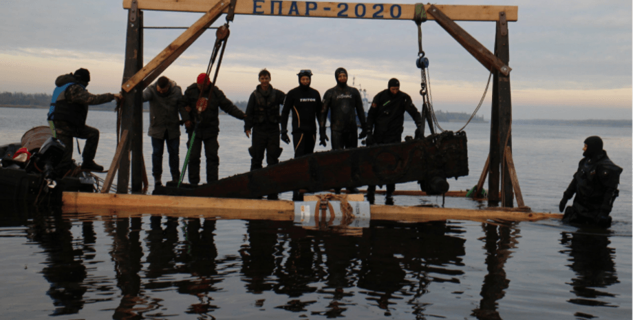 лафет пушка хортица нашли дно днепр