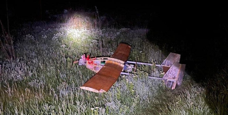 російський дрон, саморобний російський дрон, саморобний дрон, збитий російський дрон