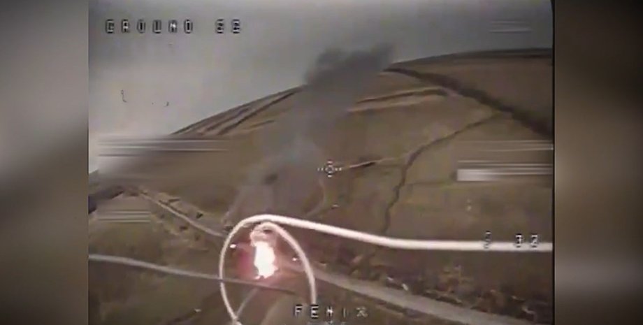 Знищення техніки РФ дроном