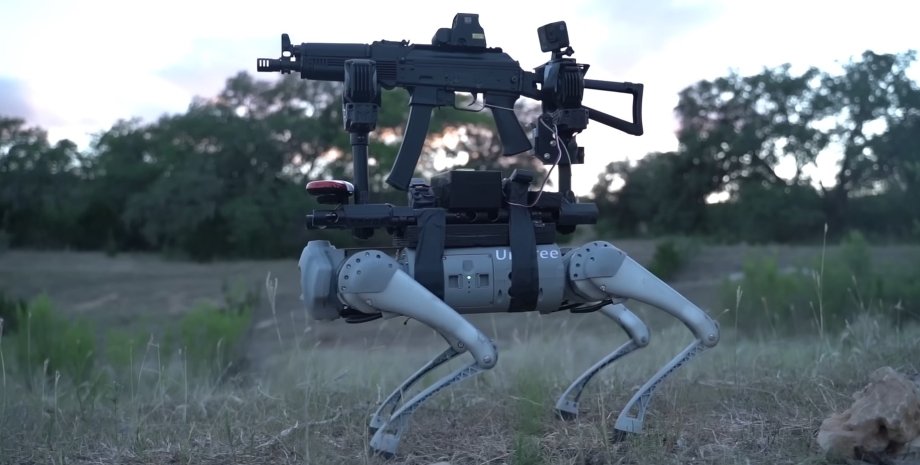 робо-пес, робот-собака, боевой робот