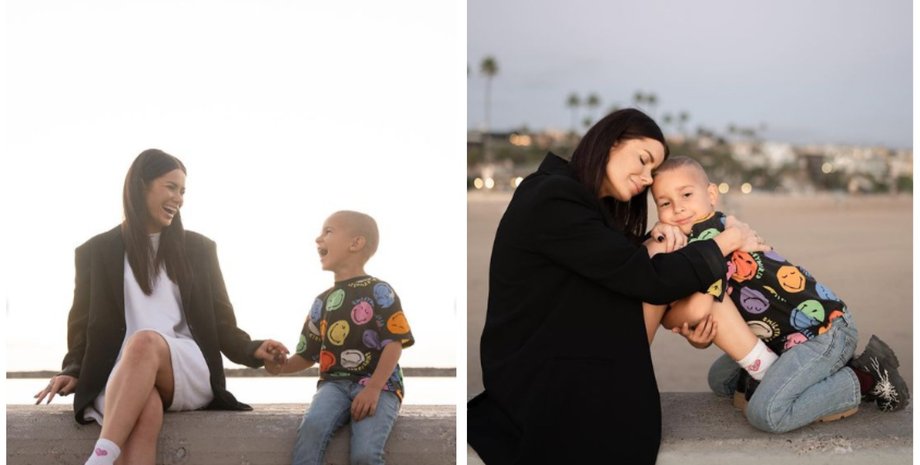 Аліна Шаманська з сином