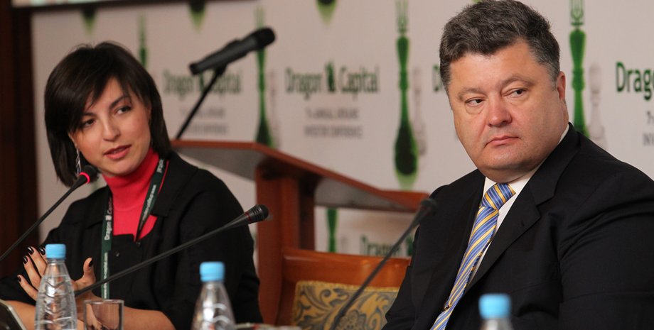 Анна Деревянко и Петр Порошенко / Фото: dragon-broker.com
