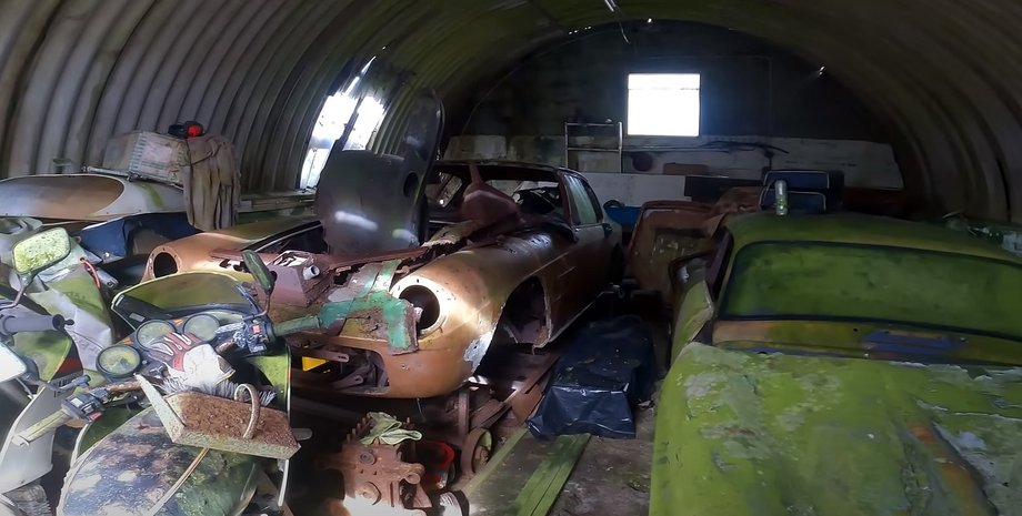 Maserati Mistral, заброшенные авто, заброшенные авто, коллекция авто, Porsche 924, заброшенные авто