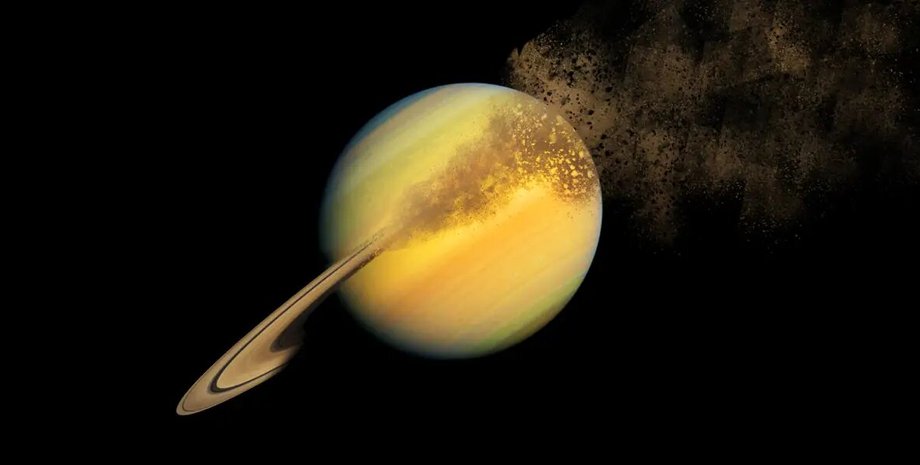 кольца Сатурна, Сатурн, космос, рисунок, фото