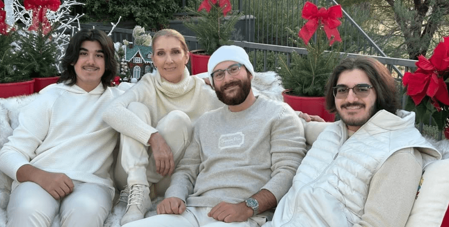 Селин Дион с сыновьями, сыновья селин дион, рене анжелиль, муж селин дион, селин дион болезнь, селин дион личная жизнь