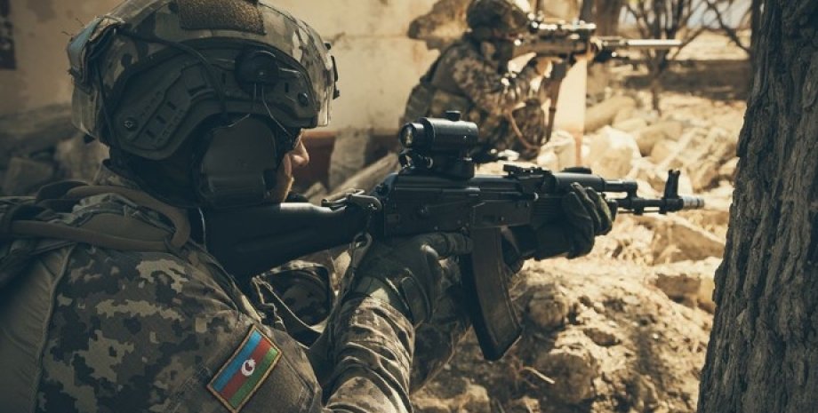 Азербайджанские военные, войска, солдаты, Карабах, конфликт