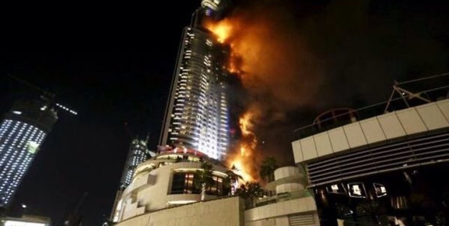 Пожар в Дубае / Фото: twitter.com/TheNationalUAE