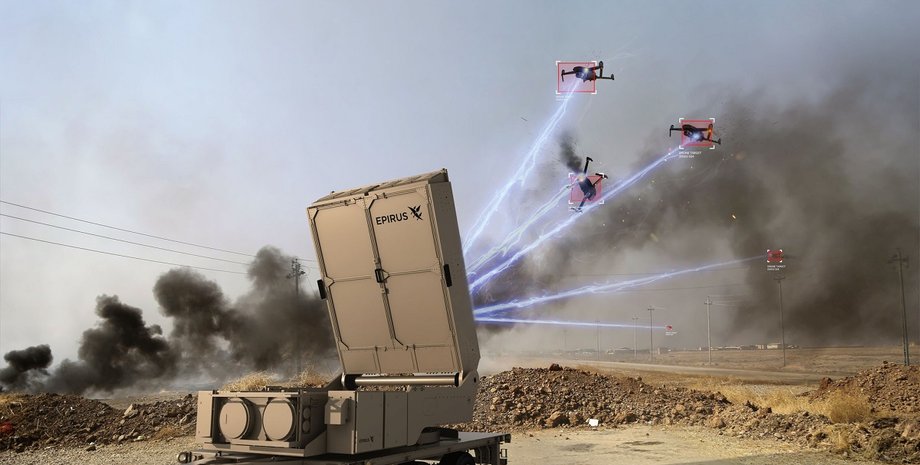 антидронова зброя, мікрохвильова зброя, Leonidas, дрони