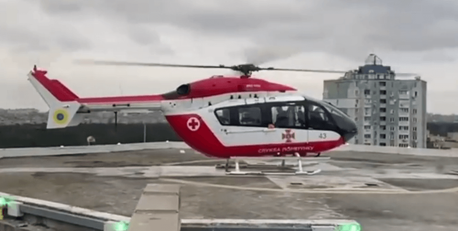 служба аеромедичної евакуації, евакуація на вертольоті