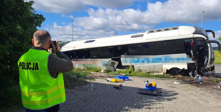 польша, украина, пассажиры, автобус, пострадавшие, дтп, украинцы