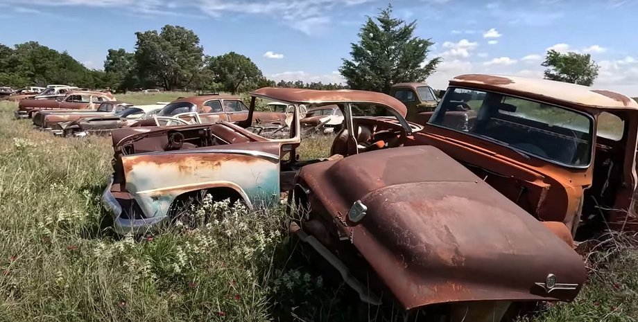 кладовище авто, ретро авто