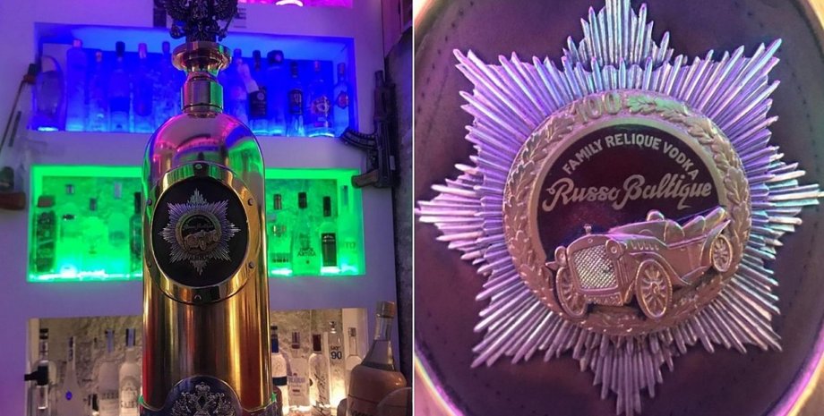 Похищенная бутылка водки Russo Baltique / Фото: tv2lorry.dk