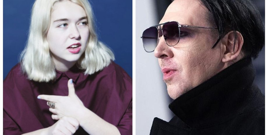 Фиби Бриджерс, Мэрилин Мэнсон, коллаж, обвинение в насилии