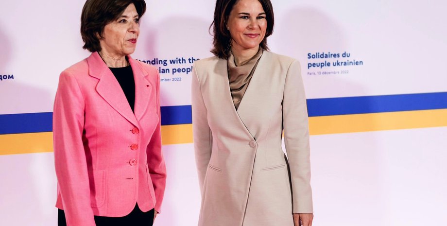 Главы МИД Франции и Германии Катрин Колонна и Анналена Бербок