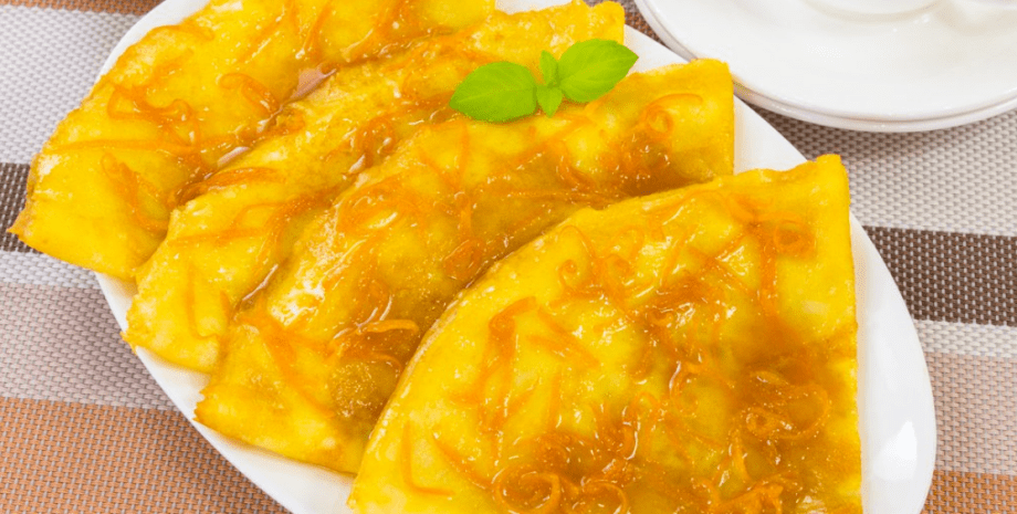 Блинчики Креп Сюзетт Блинчики Креп Сюзетт, блины, блинчики