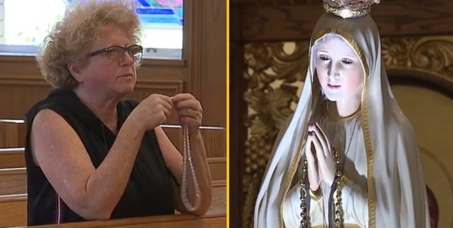 Статуя Девы Марии моргает, статуя, церковь, прихожане, статуя моргает, обладает целительными свойствами, статуя путешествует миром