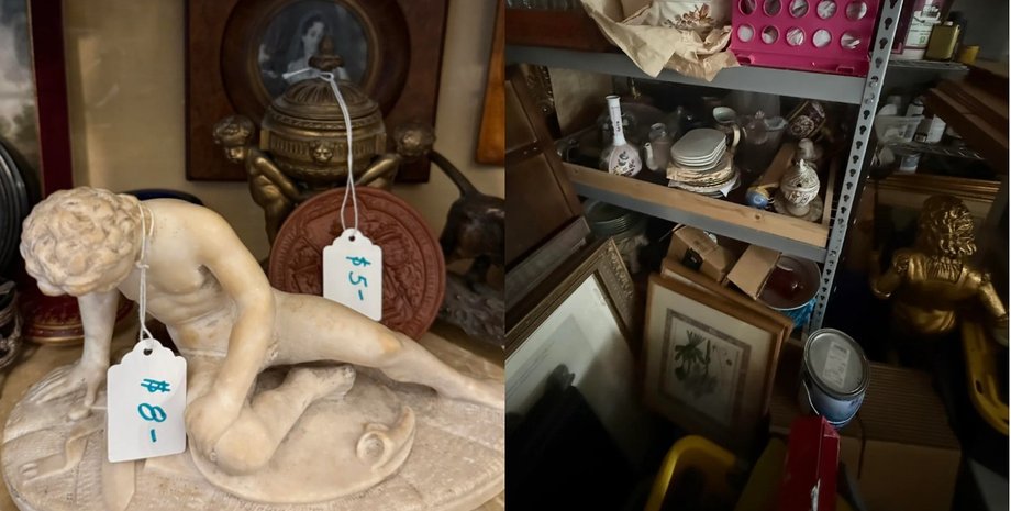 Статуя и антикварные предметы, купленные на распродаже всего за несколько долларов
