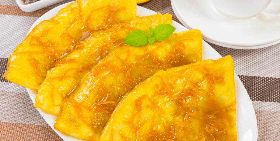 Блинчики Креп Сюзетт, блины, блинчики