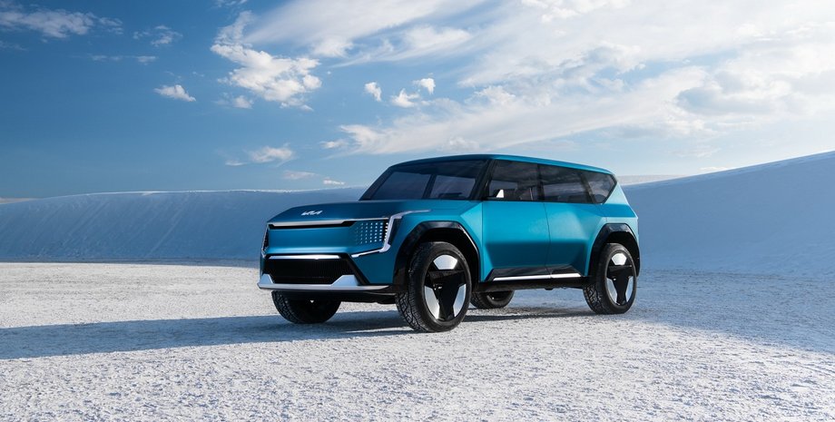 Kia EV9, новый Kia EV9, электромобиль Kia EV9, кроссовер Kia EV9