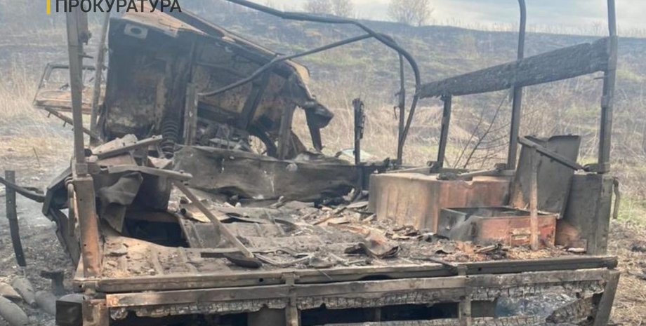 Зона ООС, подрыв автомобиля ВСУ, взорванный автомобилт