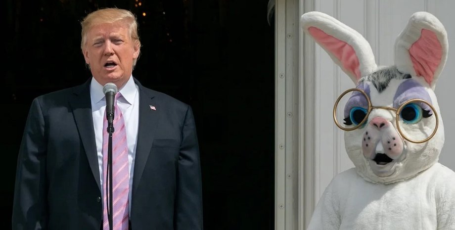 дональд трамп мелания трамп пасхальный кролик