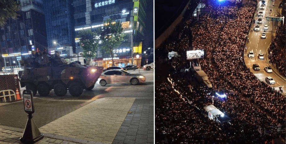 Военное положение в Южной Корее, Южная Корея, протесты Южная Корея, митинг Южная Корея, митинг Южная Корея