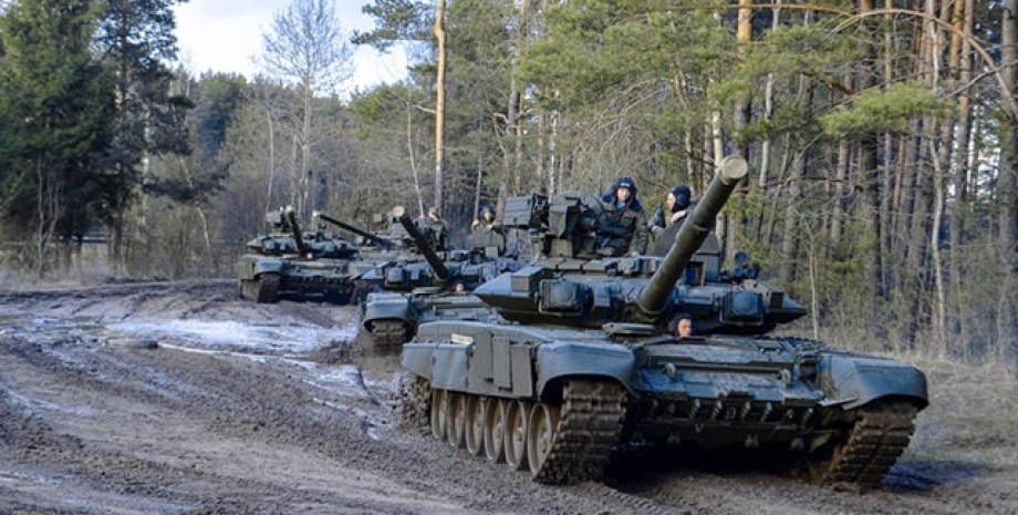 ВС РФ, войска россии, российские танки, колонна танков