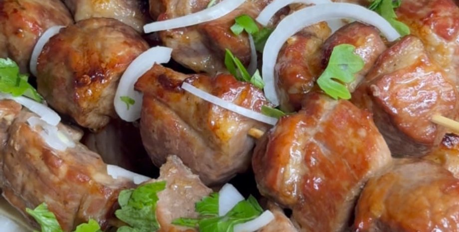 шашлык в духовке, рецепт шашлыка, шашлык дома, шашлык без мангала