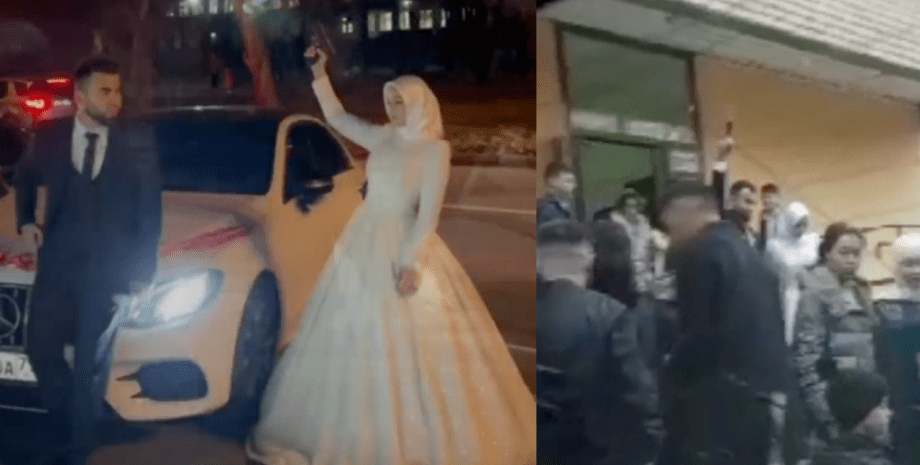 Стрельба на свадьбе стрельба на свадьбе, жених стреляет, невеста стреляет