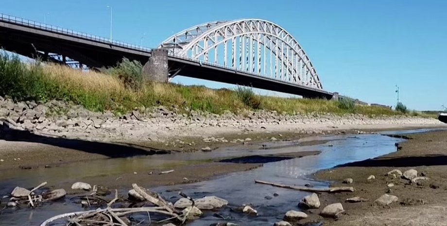 засуха, Европа, река Рейн, Германия