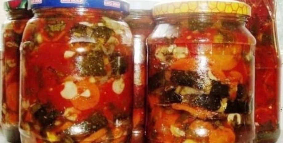 баклажани, ліниві баклажани, салат