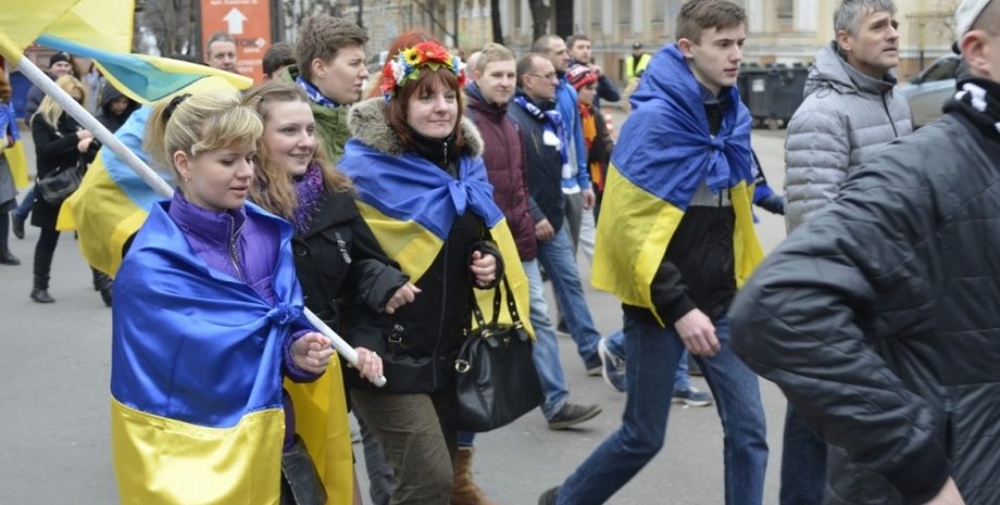 Марш ультрас в Одессе / Фото: Укринформ