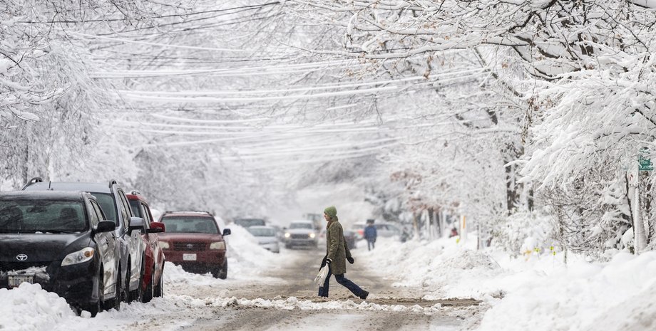 погода зимой Снег и ветер - погода на 31 декабря