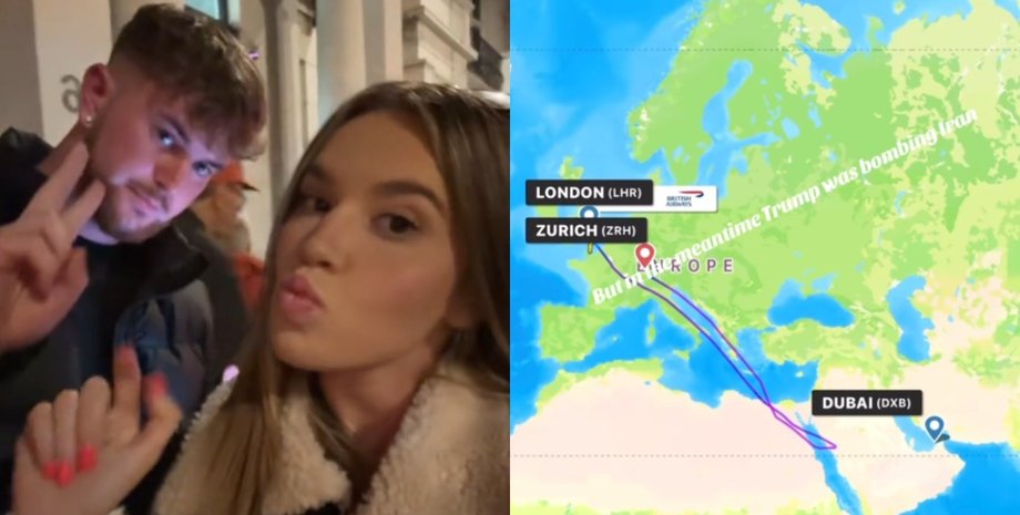 Літак змінив маршрут під час польоту через атаку США на Іран