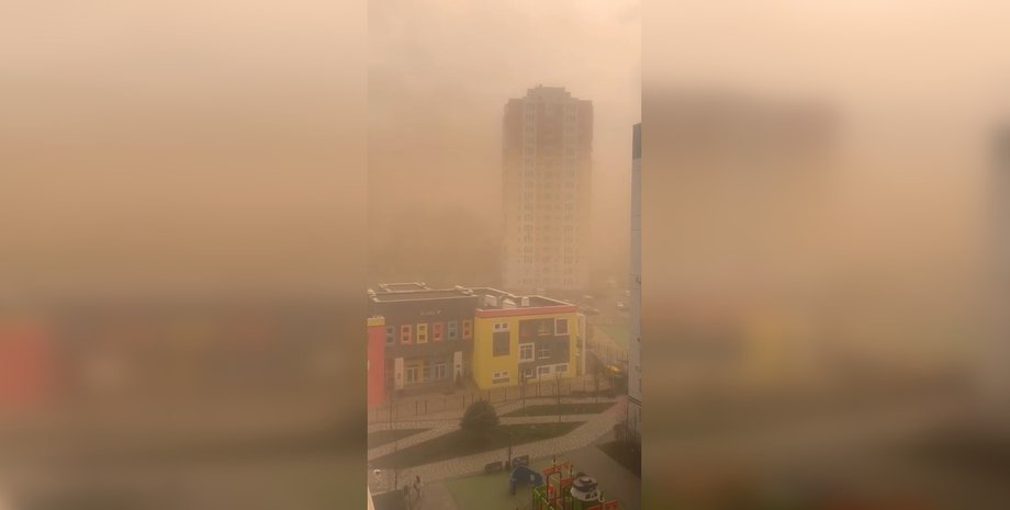 Пісок, пил, Сахара, Україна, метеоролог, фото