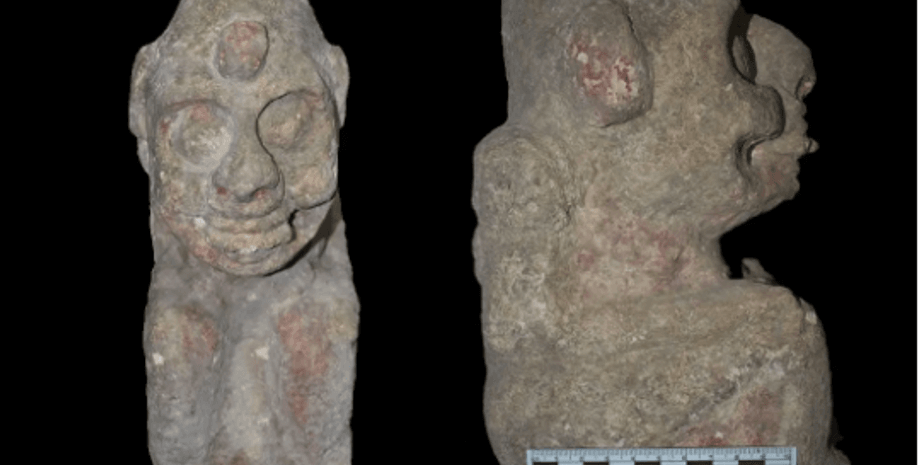 артефакты, майя, исследования, раскопки, статуя, бог, смерть, древние люди, цивилизация, строительство, огонь, божество, скульптура