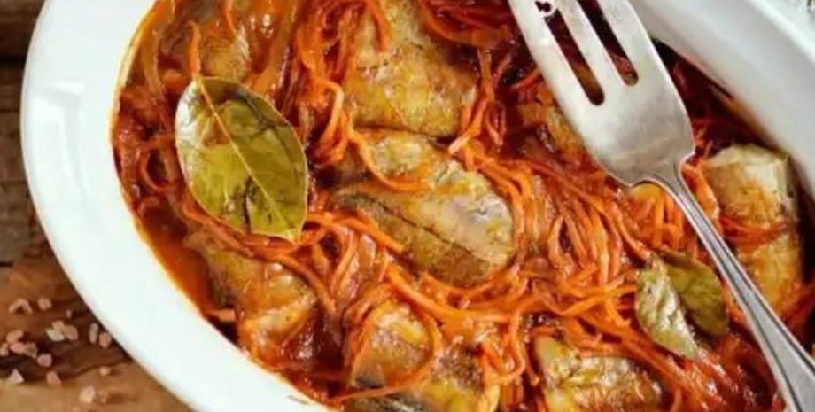 хек в овочах