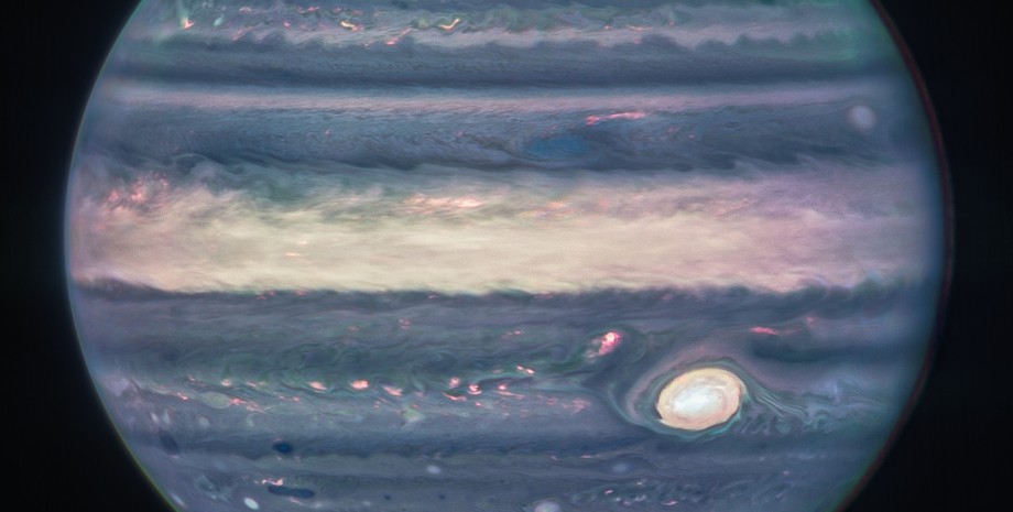 Юпитер, телескоп Джеймса Уэбба, НАСА, сияние на полюсах Юпитер, полярные сияния юпитер, снимки НАСА Юпитер, снимки NASA