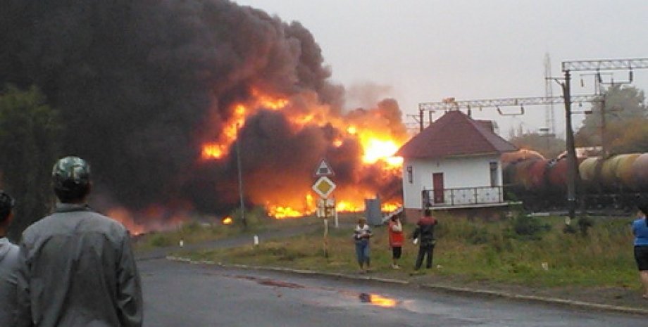 Пожар на станции / Фото: novadoba.com.ua