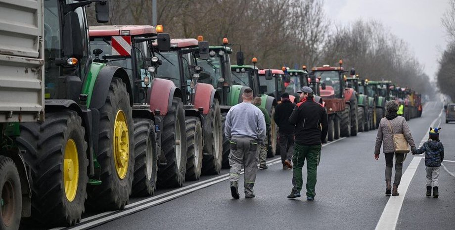 протесты на границе, фермеры Чехии и Словакии, украинский импорт