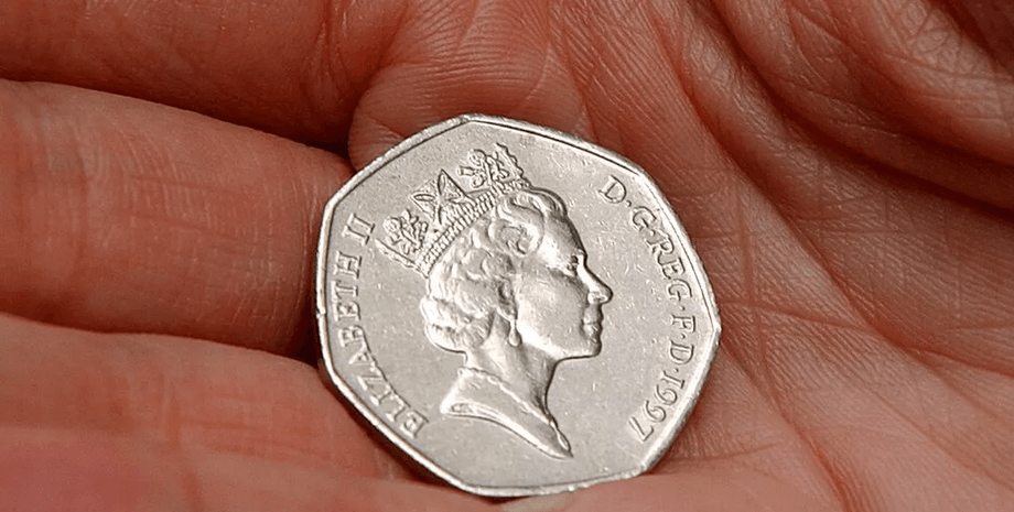 Редкая монета, монета, деньги, монета без даты, деньги, валюта, уникальная монета, пенсы, 50 пенсов, стоит дороже