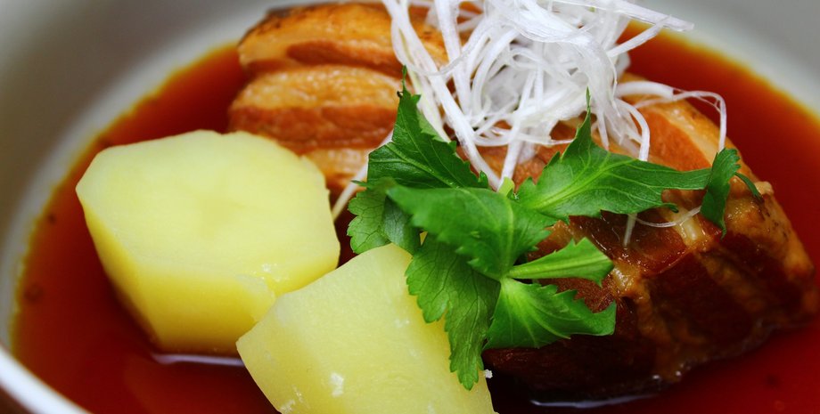 тушеная свинина, жареная свинина, украинская кухня