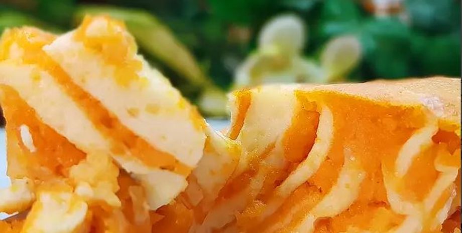 Сирна запіканка з гарбузом, запіканка з гарбузом, смачна запіканка з гарбузом