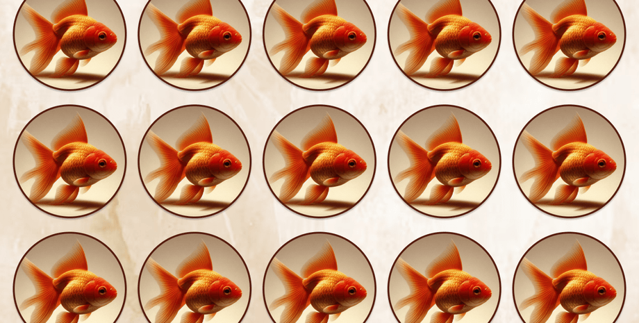 Визуальная головоломка, рыбка, рыбка-невидимка, орлиное зрение, найти отличия, тренировка зрения, проверка на внимательность