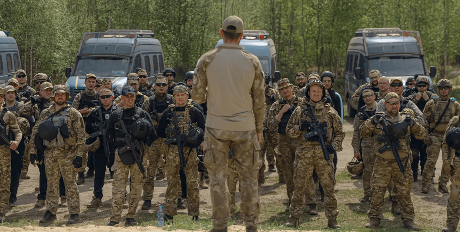Учения патрульных полицейских после теракта в Киеве