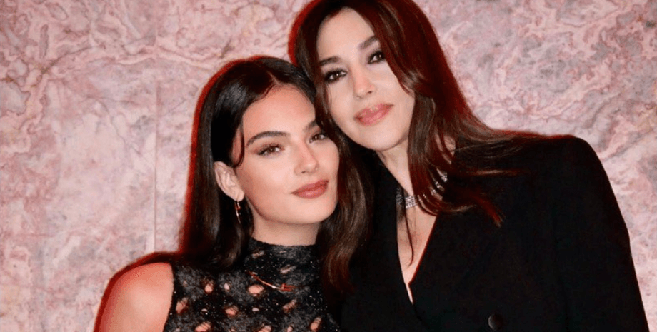 Моника Беллуччи и Дева Кассель, дочь Моники Беллуччи, венсан кассель нара баптиста, тим бертон, париж, тина кунаки