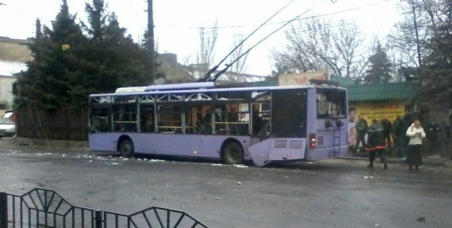 Место трагедии в Донецке, 22 января / Фото: Vk.com/donetsk